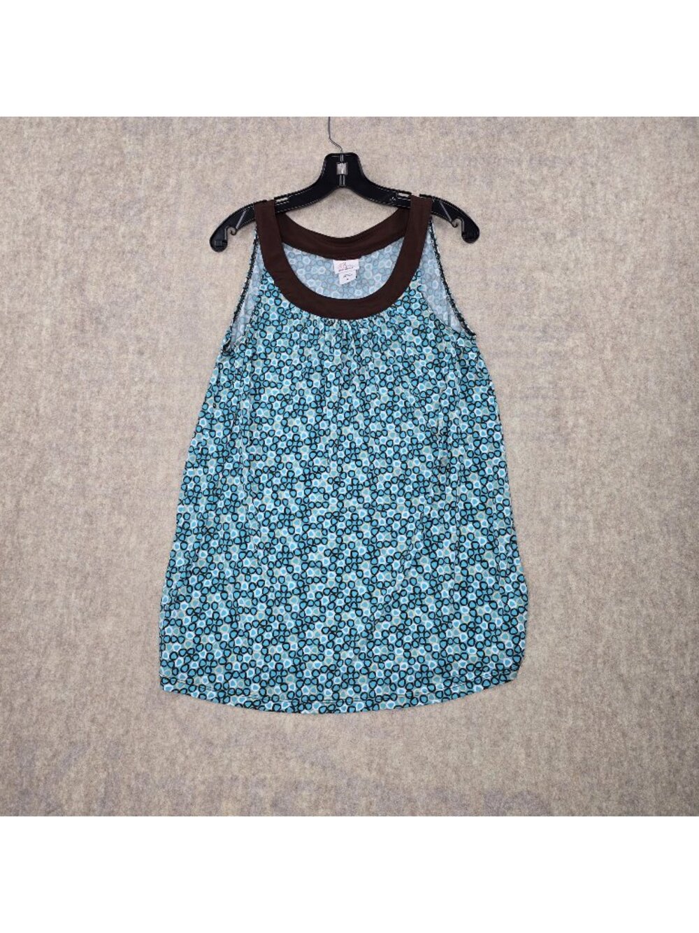 Oh Baby By Motherhood Women's Blue Sleeveless Maternity Top Size M Polyester